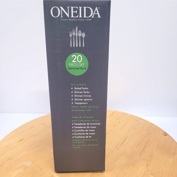 Oneida Satin Sand Dune 20 Piece Flatware Set Service for 4 New Fork Spoons Knife - Picture 4 of 7